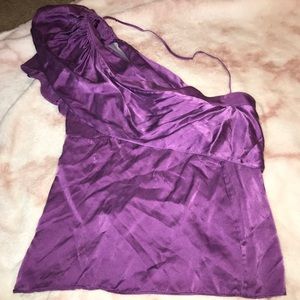 BCBG one shoulder top